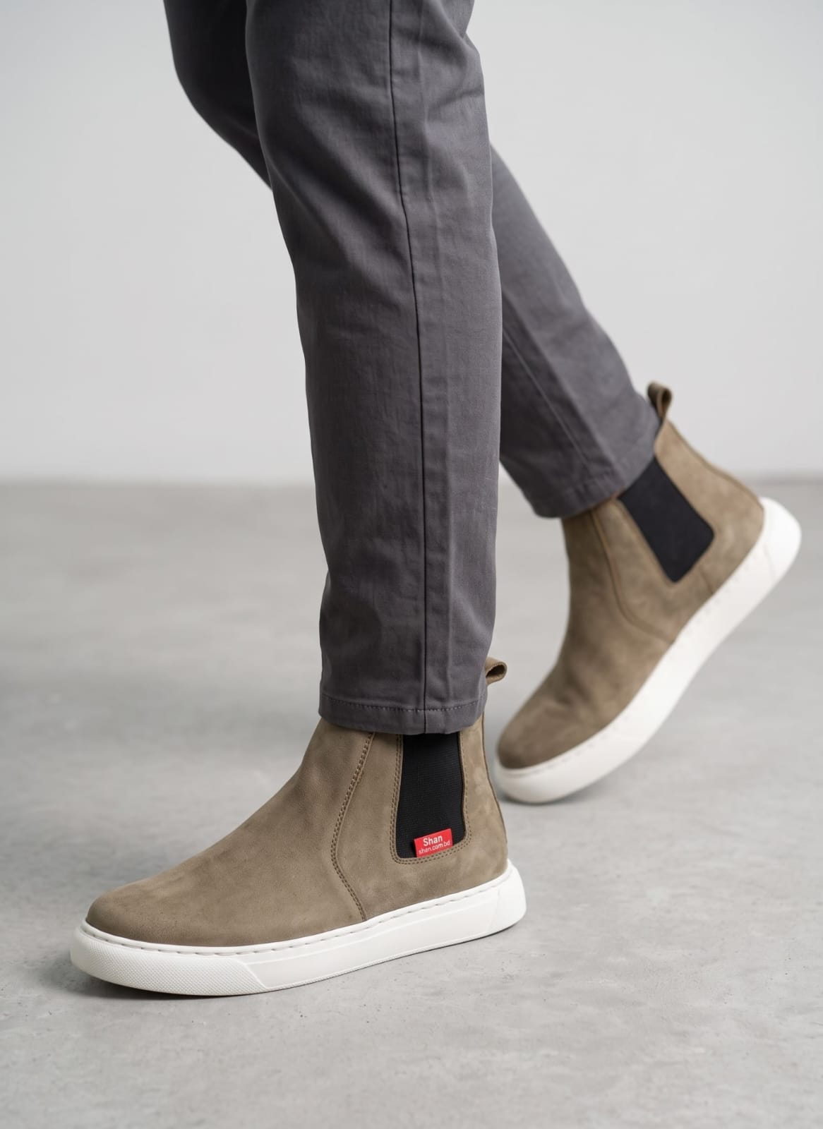 Men's Leather Calci Boot